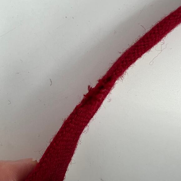 Vintage Tewa Indian Weavers Tie Red Wool Embroidered Hand Loomed New Mexico USA - Picture 4 of 8